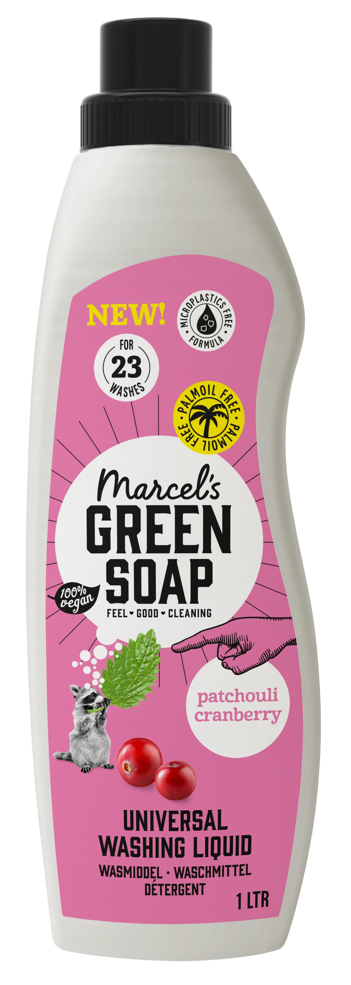 MARCEL'S GREEN SOAP WASMIDDEL UNIVERSEEL PATCHOULI   CRANBERRY