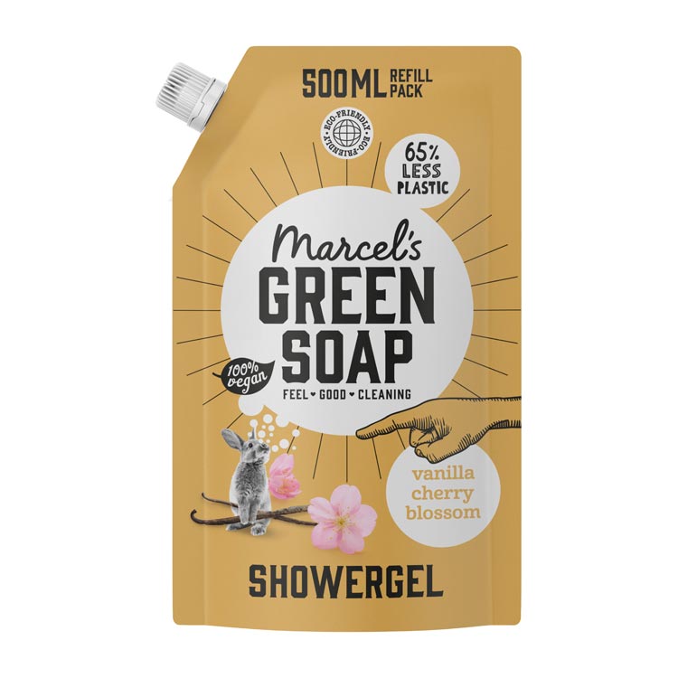 MARCEL'S GREEN SOAP SHOWER GEL VANILLA   CHERRY BLOSSOM NAVUL