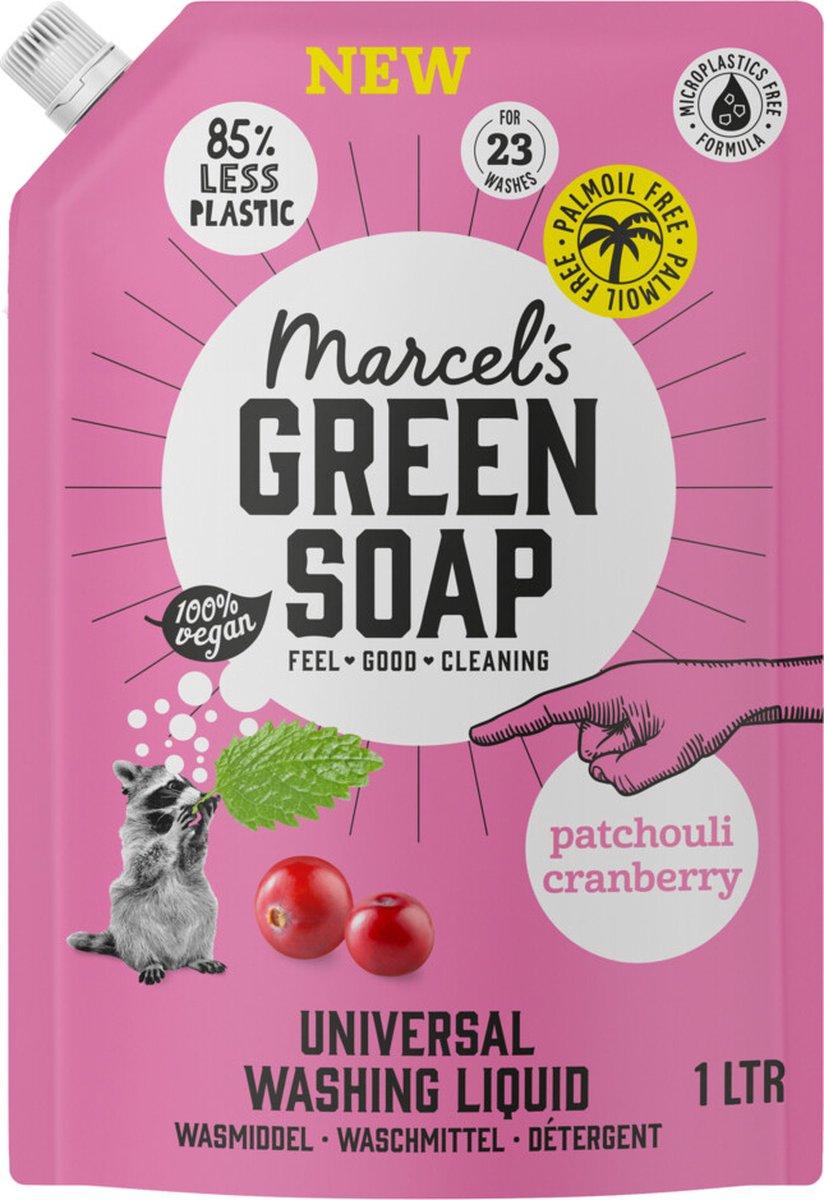 MARCEL'S GREEN SOAP WASMIDDEL UNIVERSEEL NAVUL PATCHOULI   CRANBERRY