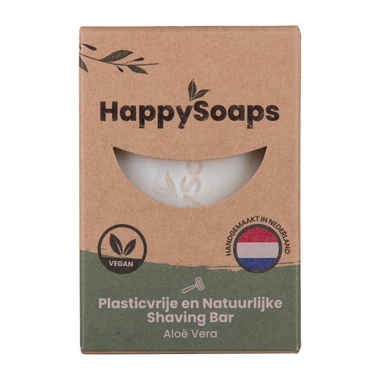 HAPPYSOAPS SHAVING BAR ALOE VERA