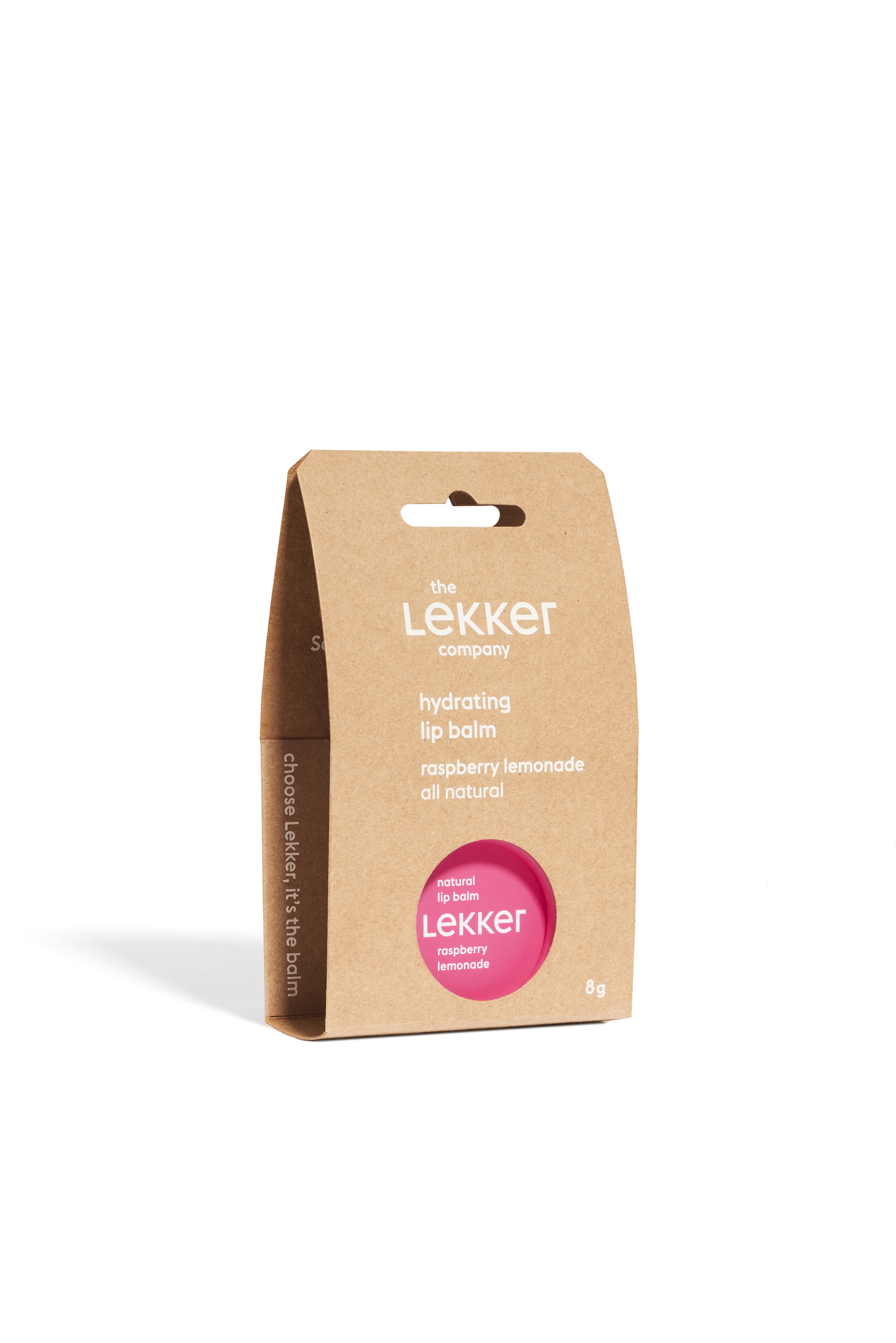 LEKKER LIP BALM RASPBERRY LEMONADE