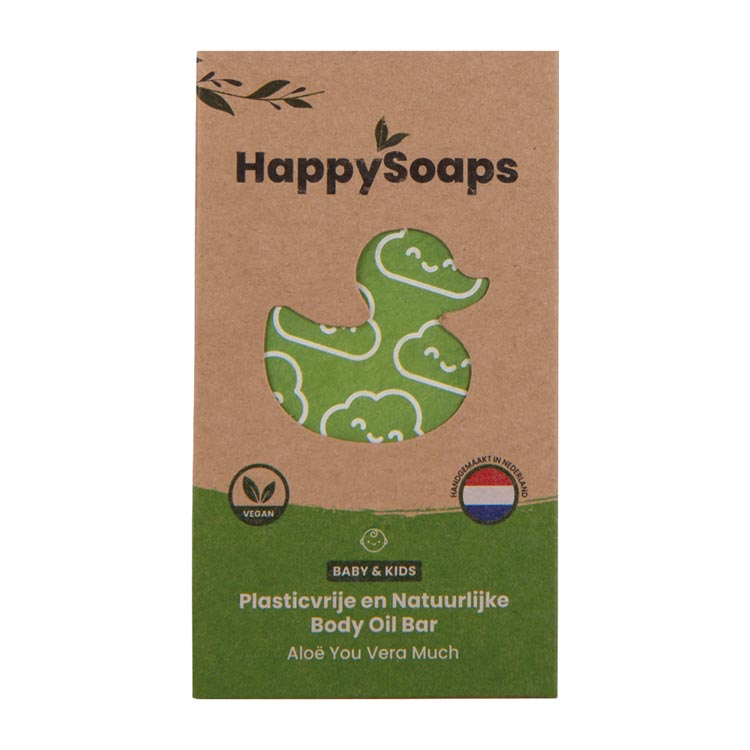 HAPPYSOAPS BABY   KIDS BODY OIL BAR ALOE YOU VERA MUCH