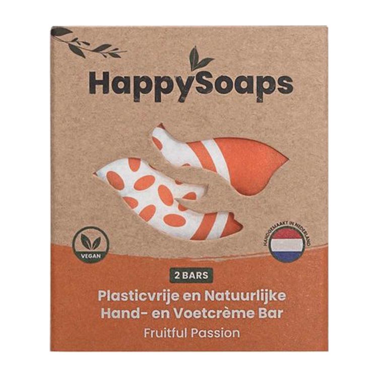 HAPPYSOAPS HAND- EN VOETCREME BAR FRUITFUL PASSION