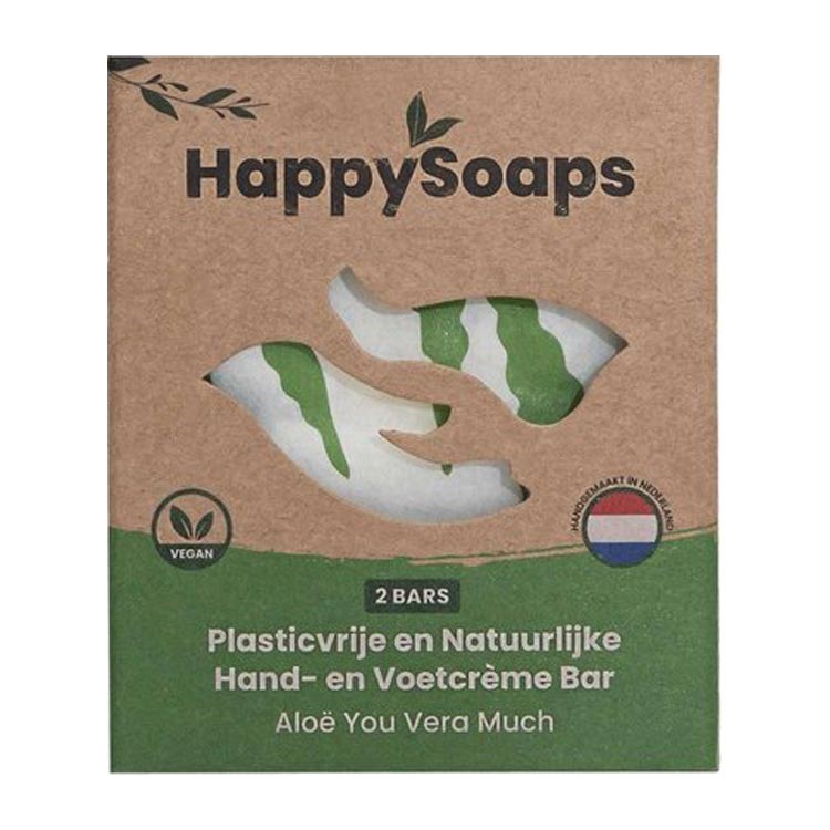HAPPYSOAPS HAND- EN VOETCREME BAR ALOE YOU VERA MUCH