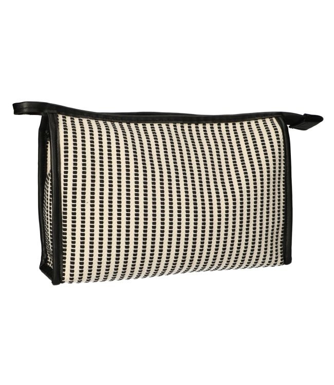 TOILETTAS STRIPE CREME ZWART 30X20 CM