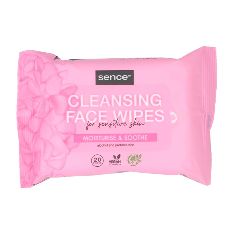 SENCE FACIAL CLEANSING WIPES SENSITIVE SKIN