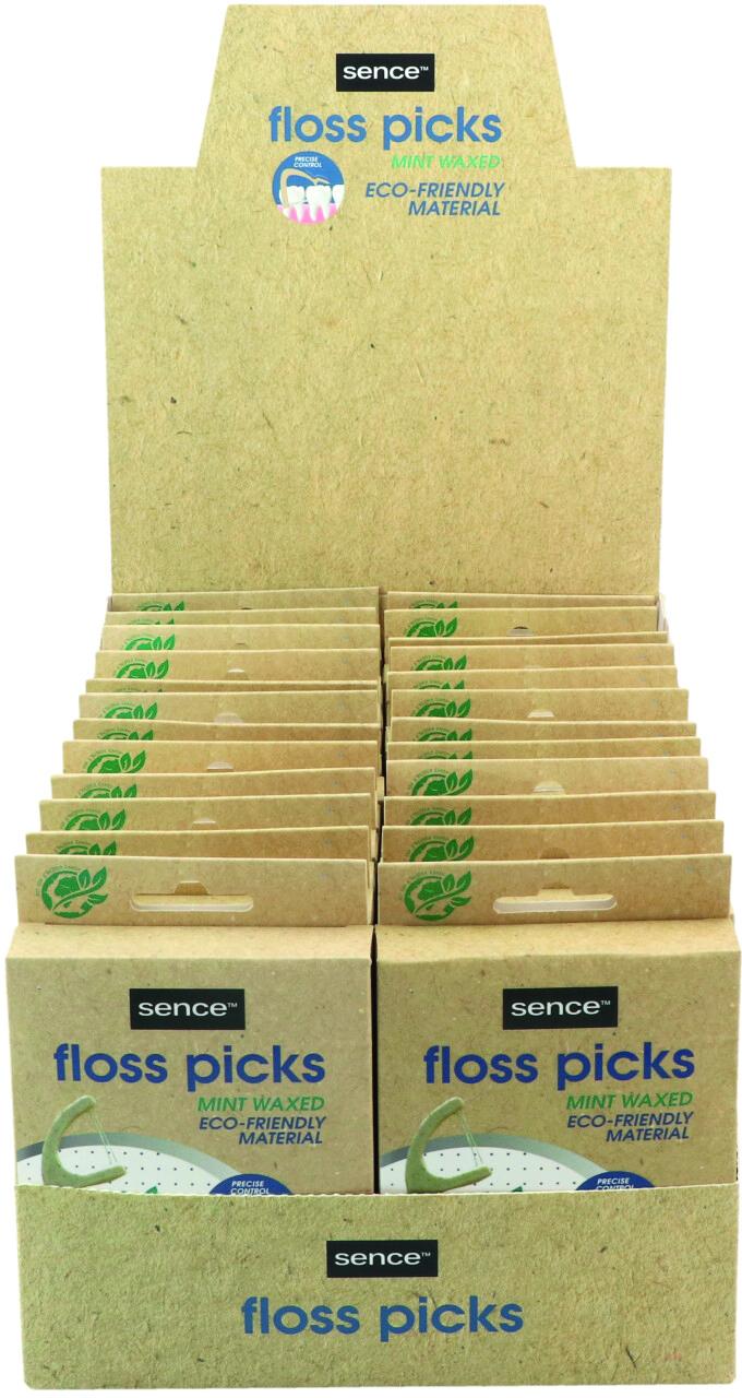 SENCE FRESH FLOSSERS 2-IN-1 PICKS BAMBOO