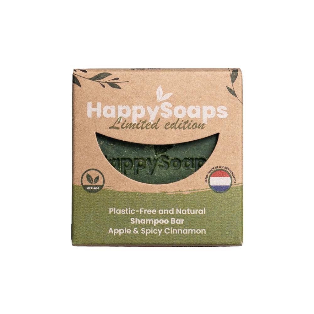 HAPPYSOAPS SHAMPOO BAR APPLE   CINNAMON SPICE