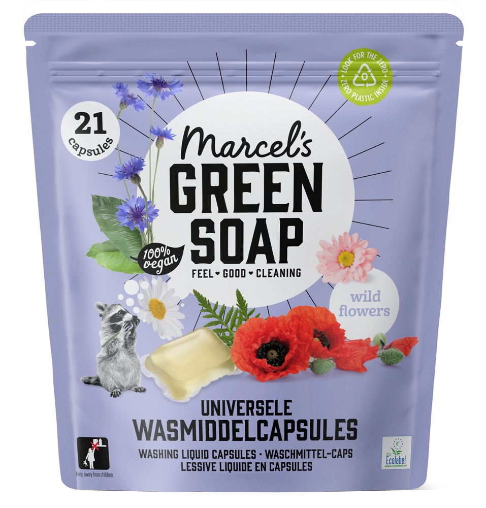 MARCEL'S GREEN SOAP WASCAPSULES UNIVERSEEL WILDE BLOEMEN