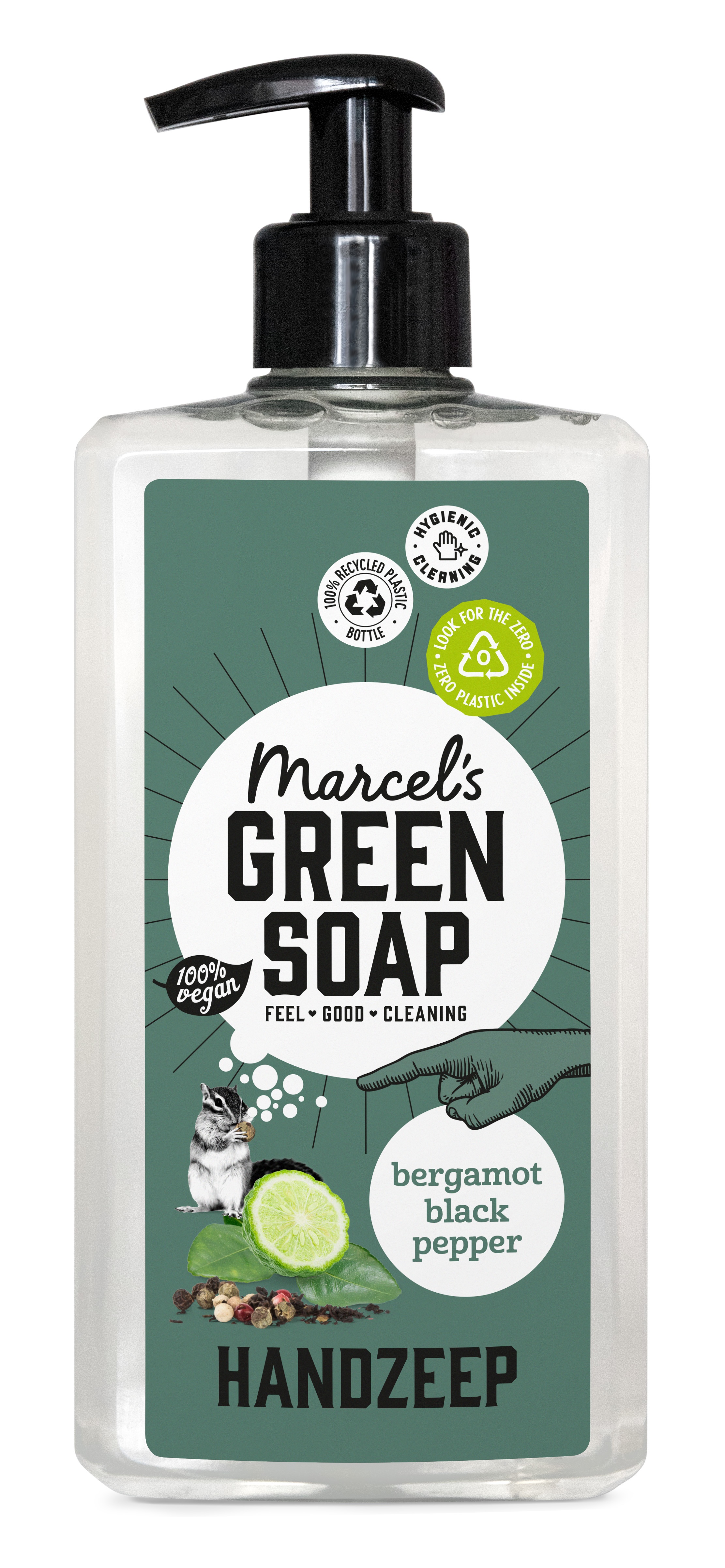 MARCEL'S GREEN SOAP HANDZEEP BERGAMOT   BLACK PEPPER POMP