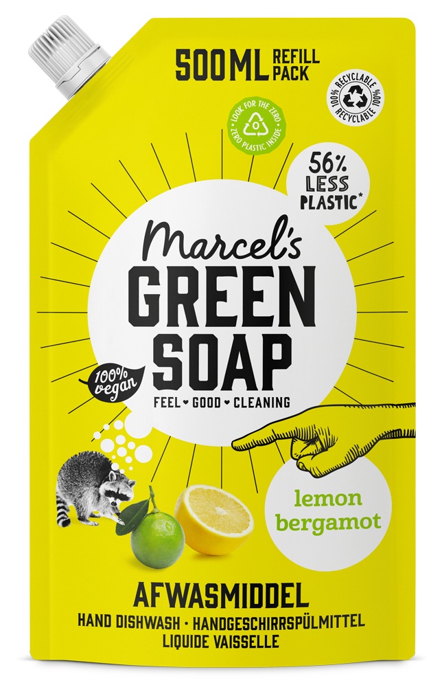 MARCEL'S GREEN SOAP AFWASMIDDEL LEMON   BERGAMOT NAVUL