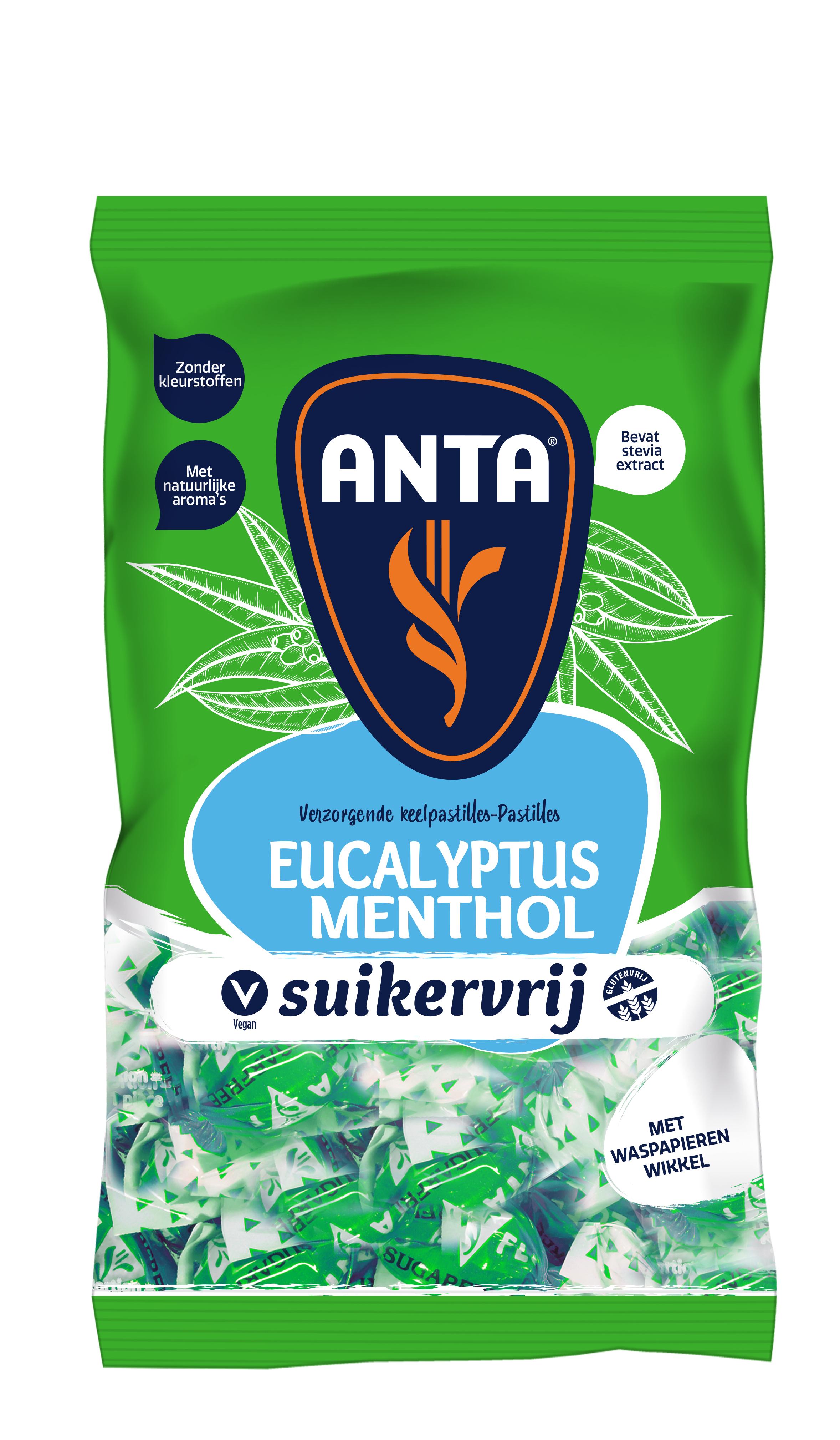 ANTA FLU EUCALYPTUS MENTHOL SUIKERVRIJ