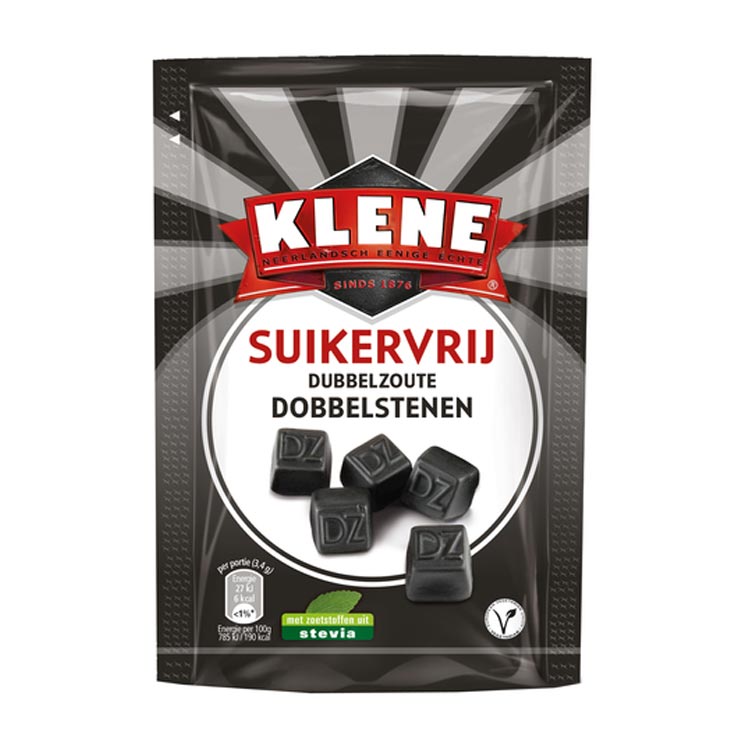 KLENE DUBBELZOUTE DOBBELSTENEN SUIKERVRIJ