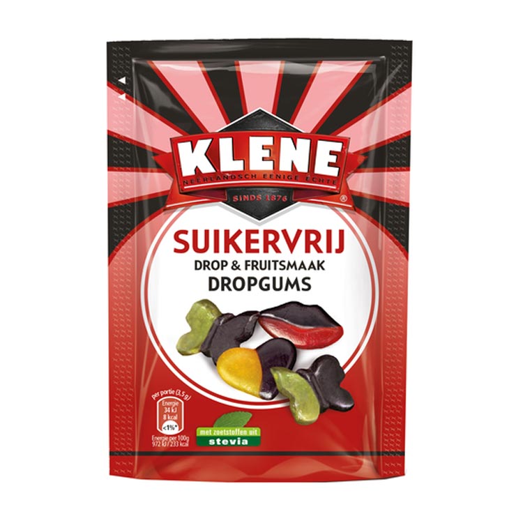 KLENE DROPGUMS SUIKERVRIJ