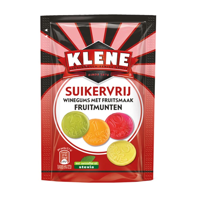 KLENE FRUITMUNTEN SUIKERVRIJ