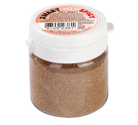 KINDLY'S ZWART/WIT POEDER SPICY POTJE