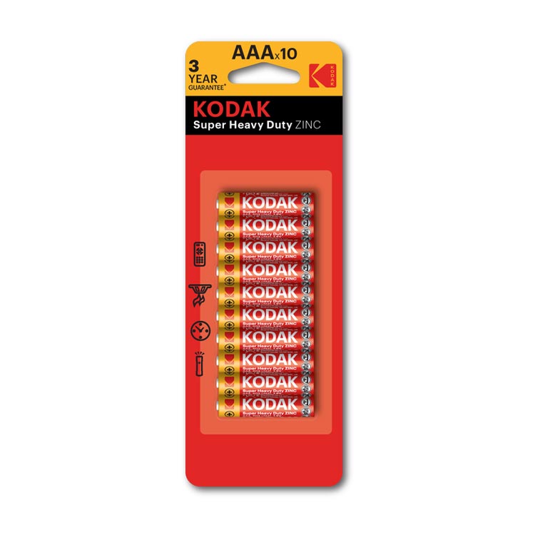 KODAK BATTERIJ ZINC SUPER HEAVY AAA R03
