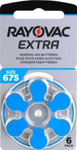 RAYOVAC EXTRA ADVANCED HEARING AID ZINC-AIR P675