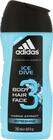 ADIDAS SHOWER GEL MEN ICE DIVE HAIR BODY