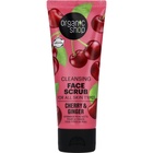 ORGANIC SHOP CLEANSING FACE SCRUB FOR ALL SKIN TYPES CHERRY   GINGER