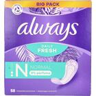 ALWAYS INLEGKRUISJES DAILY FRESH NORMAL 0% PERFUME