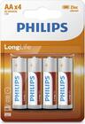 PHILIPS BATTERIJ LONGLIFE ZINC AA R6