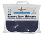 LUCOVITAAL BAMBOE STEUN ZITKUSSEN BLAUW