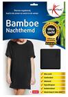 LUCOVITAAL BAMBOE NACHTHEMD-XL-KORTE MOUW ZWART