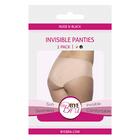 BYE BRA – INVISIBLE HIPSTER NUDE   BLACK 2-PACK XL